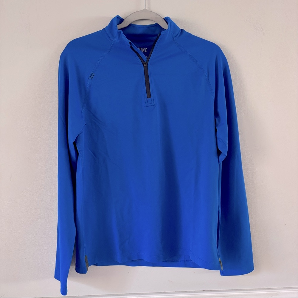 Rhône Sessions Blue Quarter-Zip Performance Shirt Size Small
